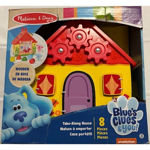 Melissa & Doug Blue's Clues & You! House Shape Sorter Activity Play Set - Picture 5 of 6